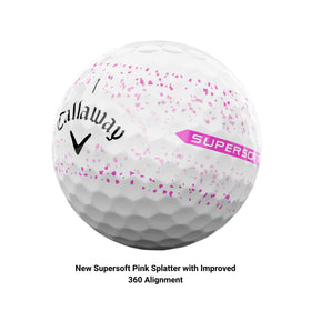 Callaway Supersoft SoftFast core detail shows faster speed with soft feel.