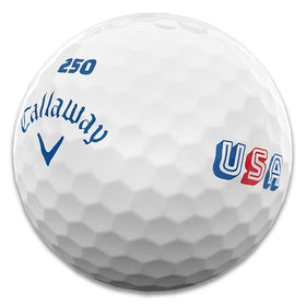 Callaway Supersoft USA 250 12-ball pack ready for practice and rounds.