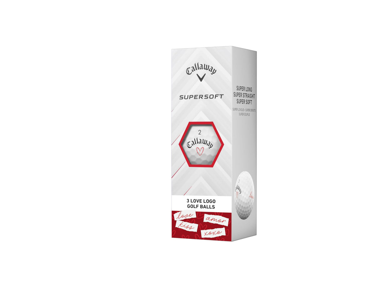 Callaway Supersoft Valentine 2025 packaging display showcases gift-ready design