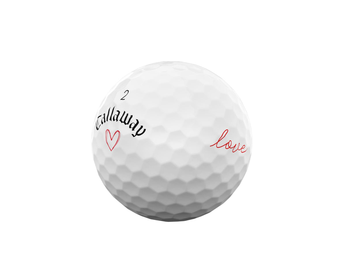 Callaway Supersoft Valentine 2025 soft-core emphasizes increased ball speed with a gentle feel