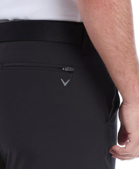 Callaway Swing Tech Pants flex fabric closeup emphasizing unrestricted movement.