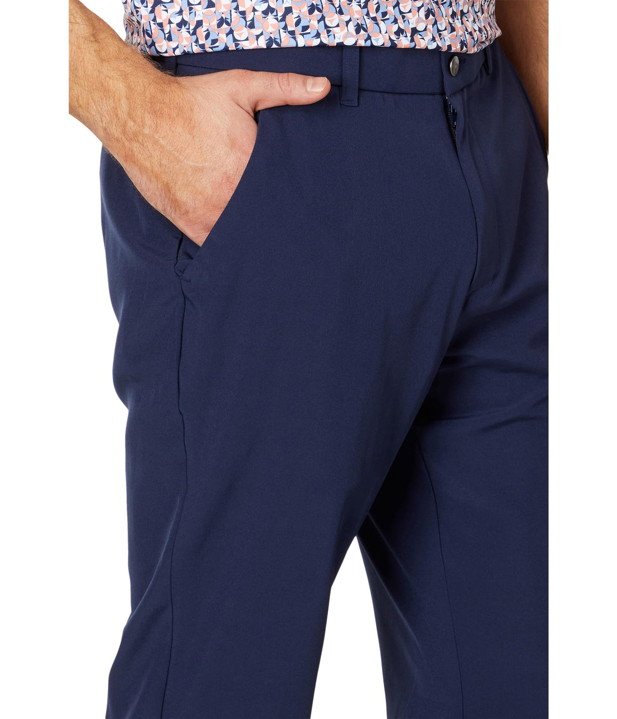 Callaway Swing Tech Pants Peacoat worn on the green for comfortable, high-performance rounds