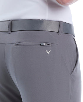 Callaway Swing Tech Pants Quiet Shade — back view, active waistband keeps shirt neatly tucked.
