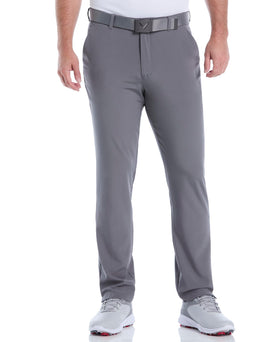 Callaway Swing Tech Pants Quiet Shade front view highlighting flexible movement for golf