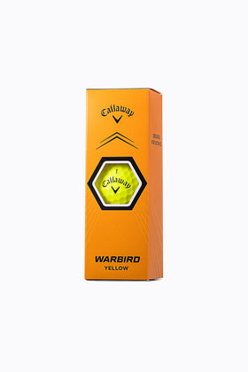 Callaway Warbird 23 Yellow golf balls ball-number detail aids shot alignment and spacing