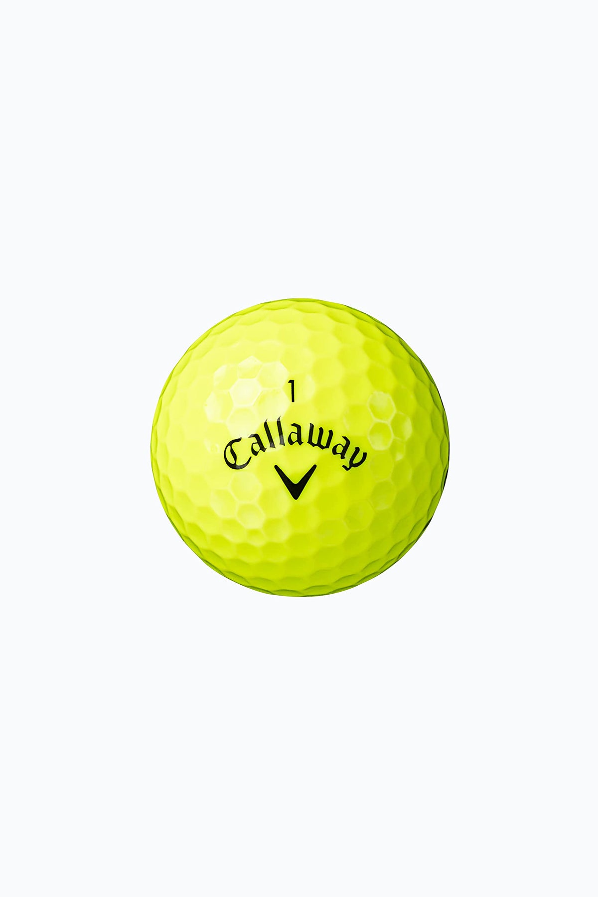 Callaway Warbird 23 Yellow golf balls close-up cover detail enhances durability and control