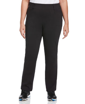 Callaway women's TrueSculpt pull-on pants front view showing a sleek silhouette and comfort.