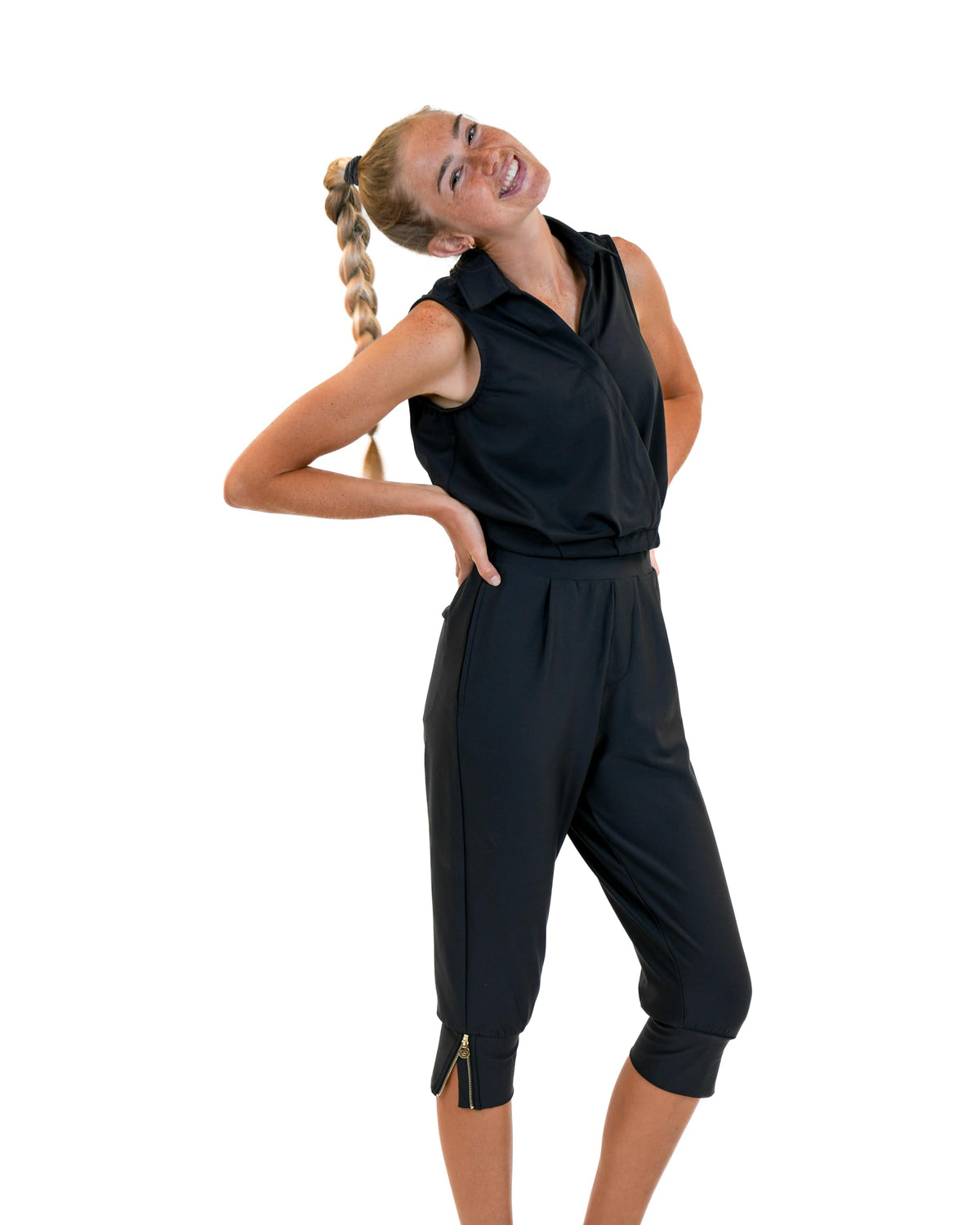 Calliope Amelia mid-calf silhouette offers versatile styling with polos.