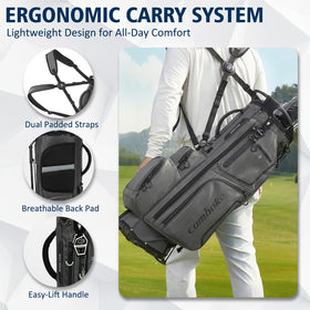 Camboke anti-slip hybrid base keeps the bag steady on uneven ground.