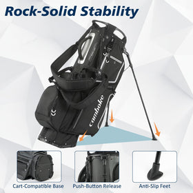 Camboke foam-padded tops protecting club heads during carry and rounds
