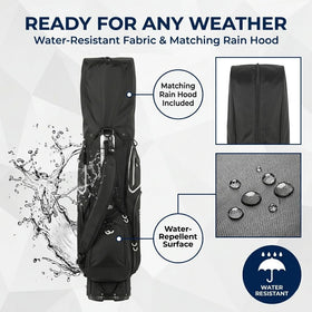 Camboke snap-on rain hood keeping gear dry during showers