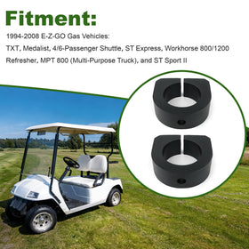 Camotokiit 2pc iso-mount cap rubber bushing set for EZ-GO carts.