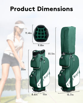 CandyRoyal golf cart bag cooler pocket for beverages on the course