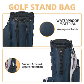 CandyRoyal Golf Stand Bag showcases ergonomic shoulder straps for comfortable carry.