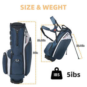 CandyRoyal Golf Stand Bag in action on the green demonstrates easy club access.