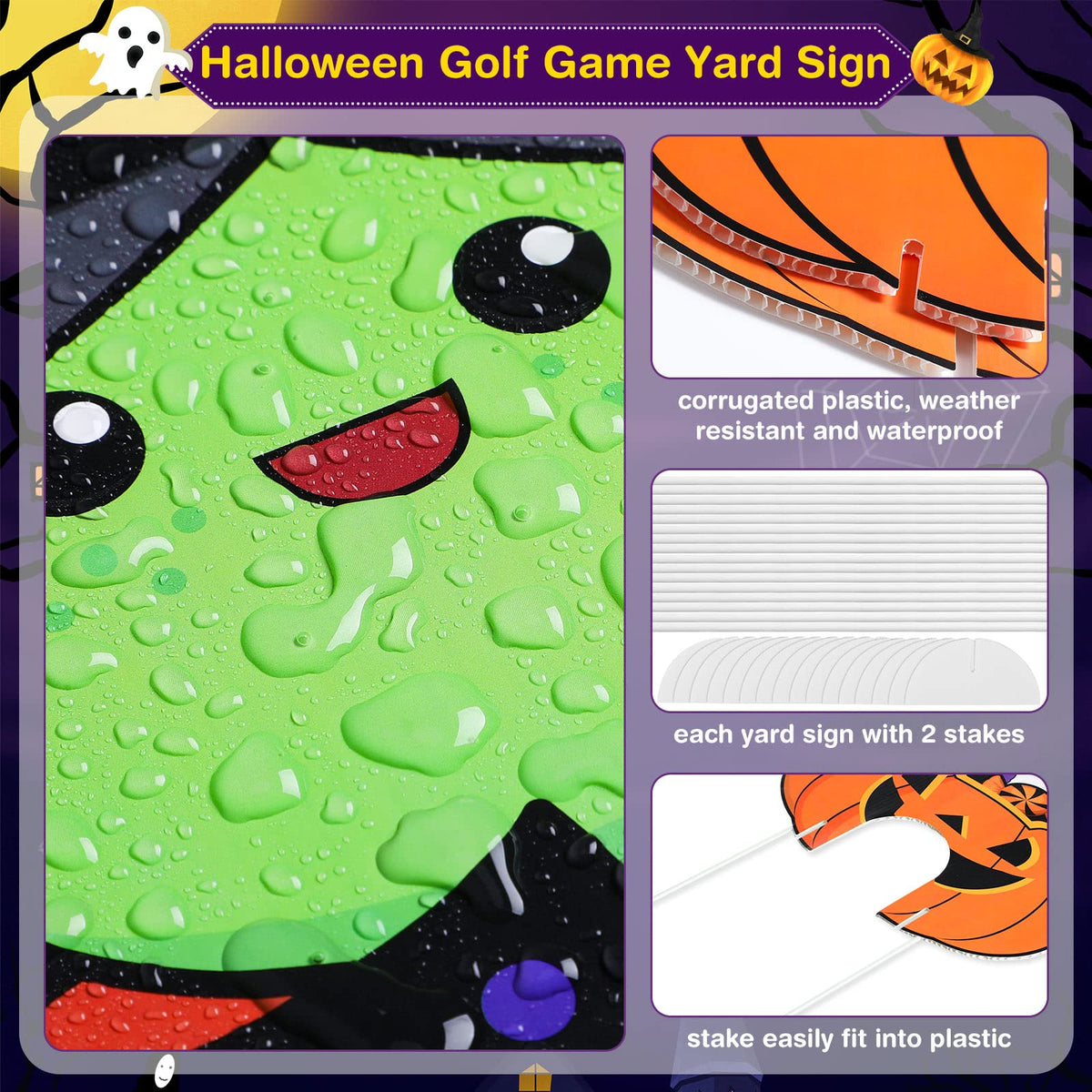 Capoda yard stakes and stands secure signs for weatherproof display