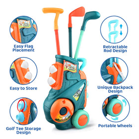 Captain Chaowing three-kids golf clubs left-right compatible for growing players.