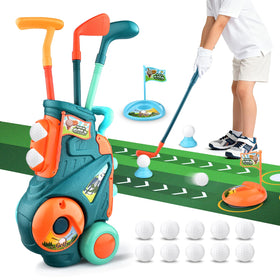 Captain Chaowing toddler golf cart with strap for easy carrying indoors or outdoors.