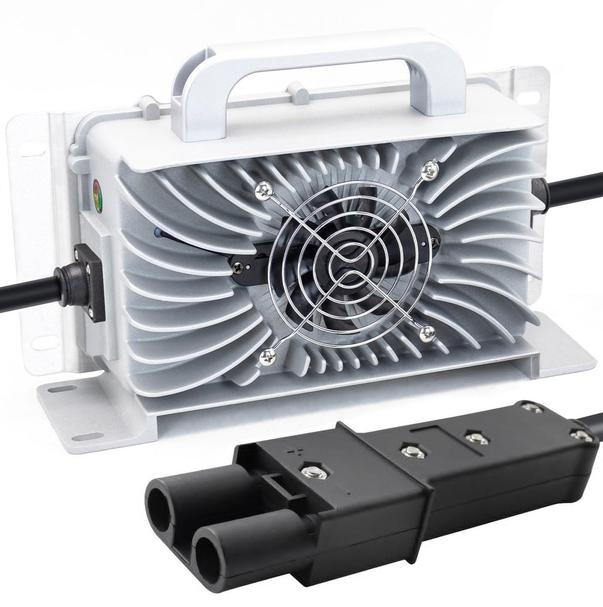 CAPTOK 48V charger for Yamaha G19-G22, front view, quick charging and durable.