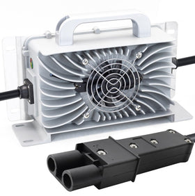 CAPTOK 48V charger for Yamaha G19-G22, front view, quick charging and durable.