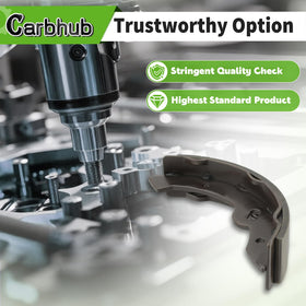 Carbhub brake shoes for Workhorse/ST350 demonstrate compatibility with classic golf carts.