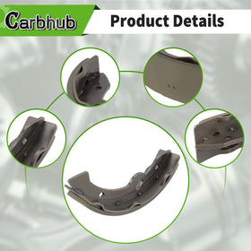 Carbhub 4-pack brake shoes ready for quick replacement reduces downtime.