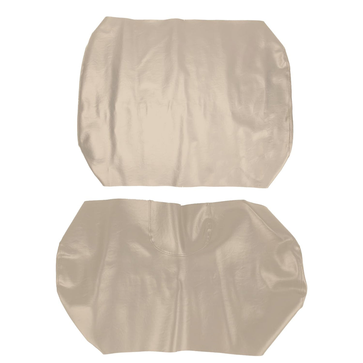 Carbhub front leather seat cover for EZ-Go TXT; beige finish adds stylish comfort.