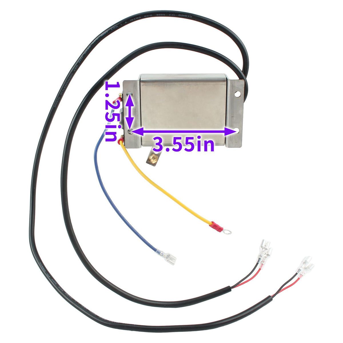 Carbhub 25267-G2 potentiometer side view, slim mounting profile