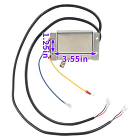 Carbhub 25267-G2 potentiometer side view, slim mounting profile