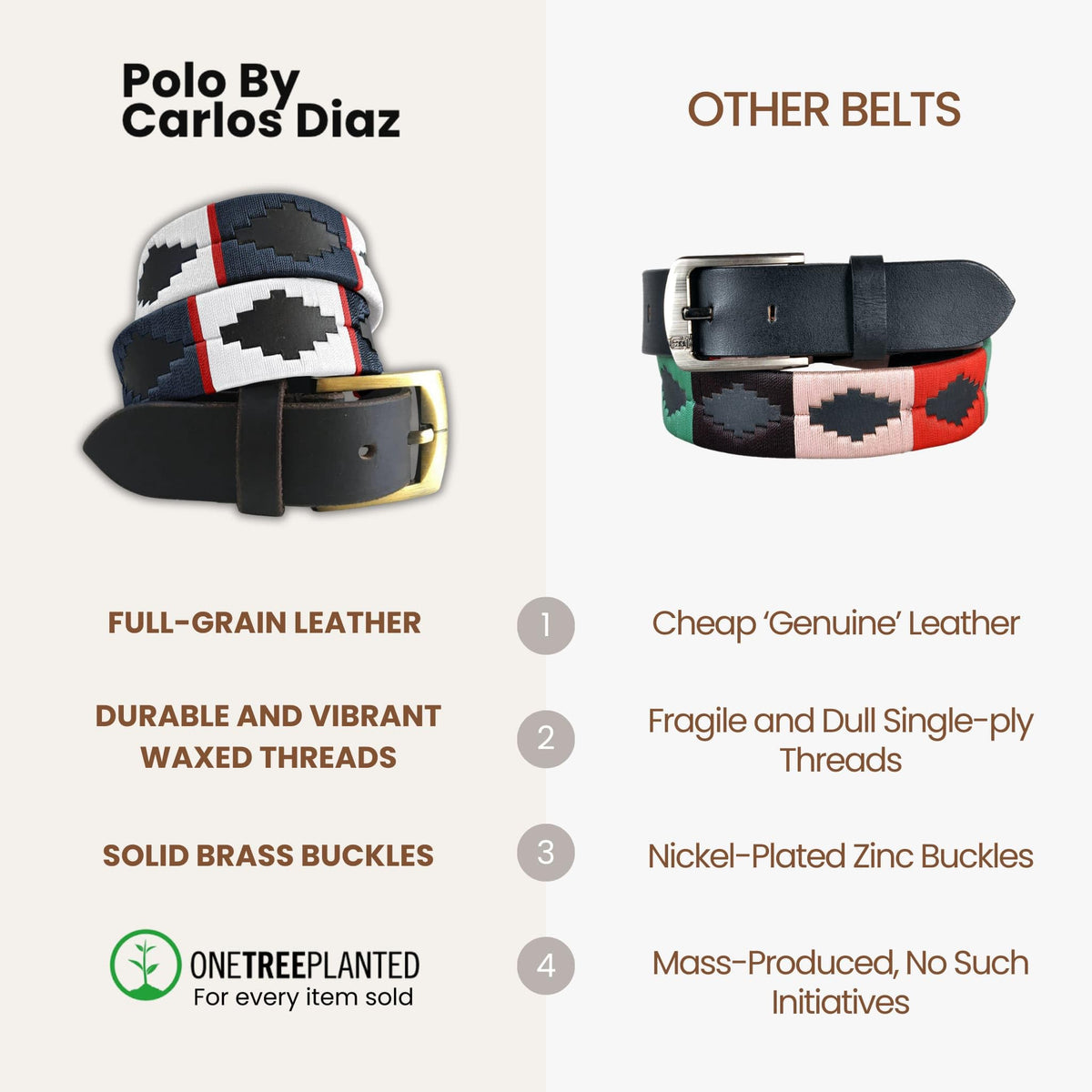CARLOS DIAZ belt full view polo style pairs with casual to formal looks.