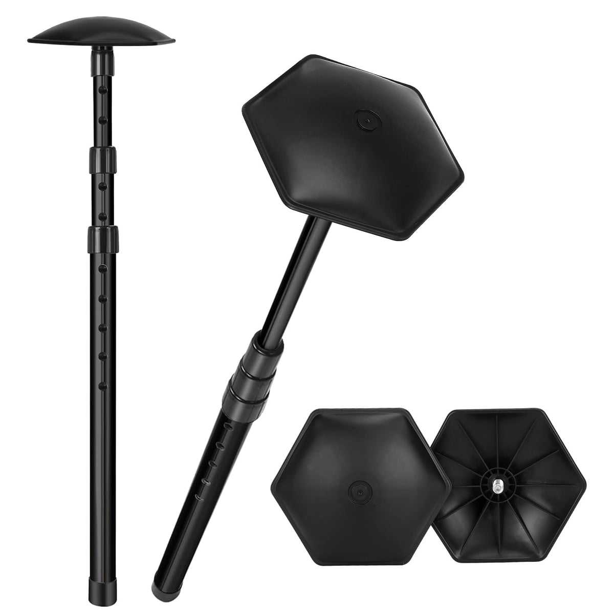 Carperipher golf travel bag support pole demonstrating sturdy construction for safe club transport.