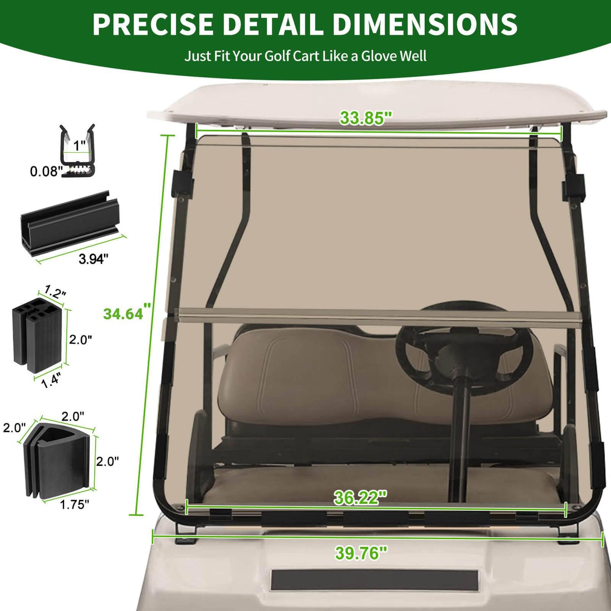 Cartalia 3-16th thickness close-up on durable acrylic shielding.