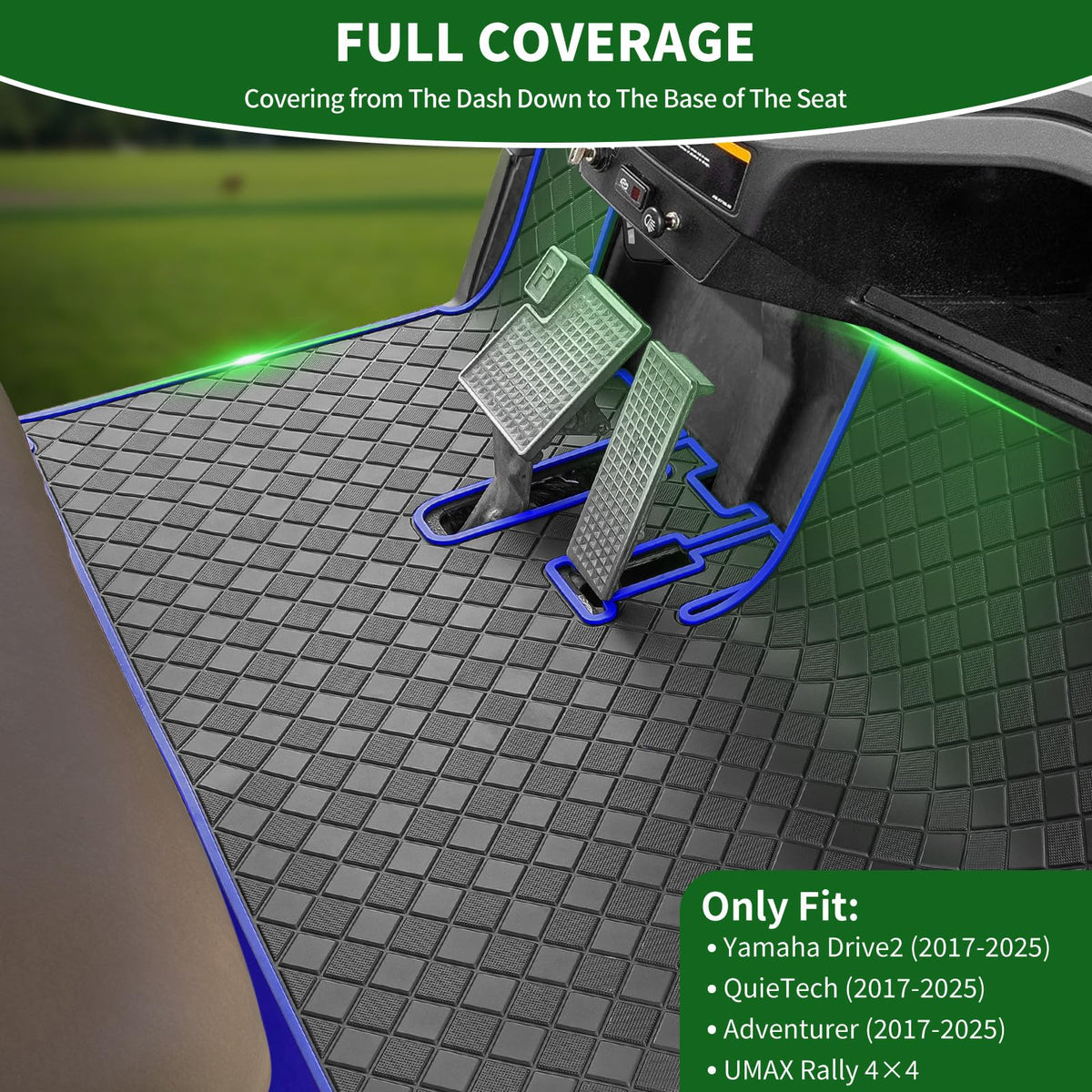 Cartalia 8mm natural rubber mat provides durable, non-slip grip for safer rides.