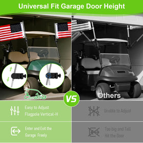 Cartalia adjustable flag-pole holder with easy knob adjustment for precise height and direction.