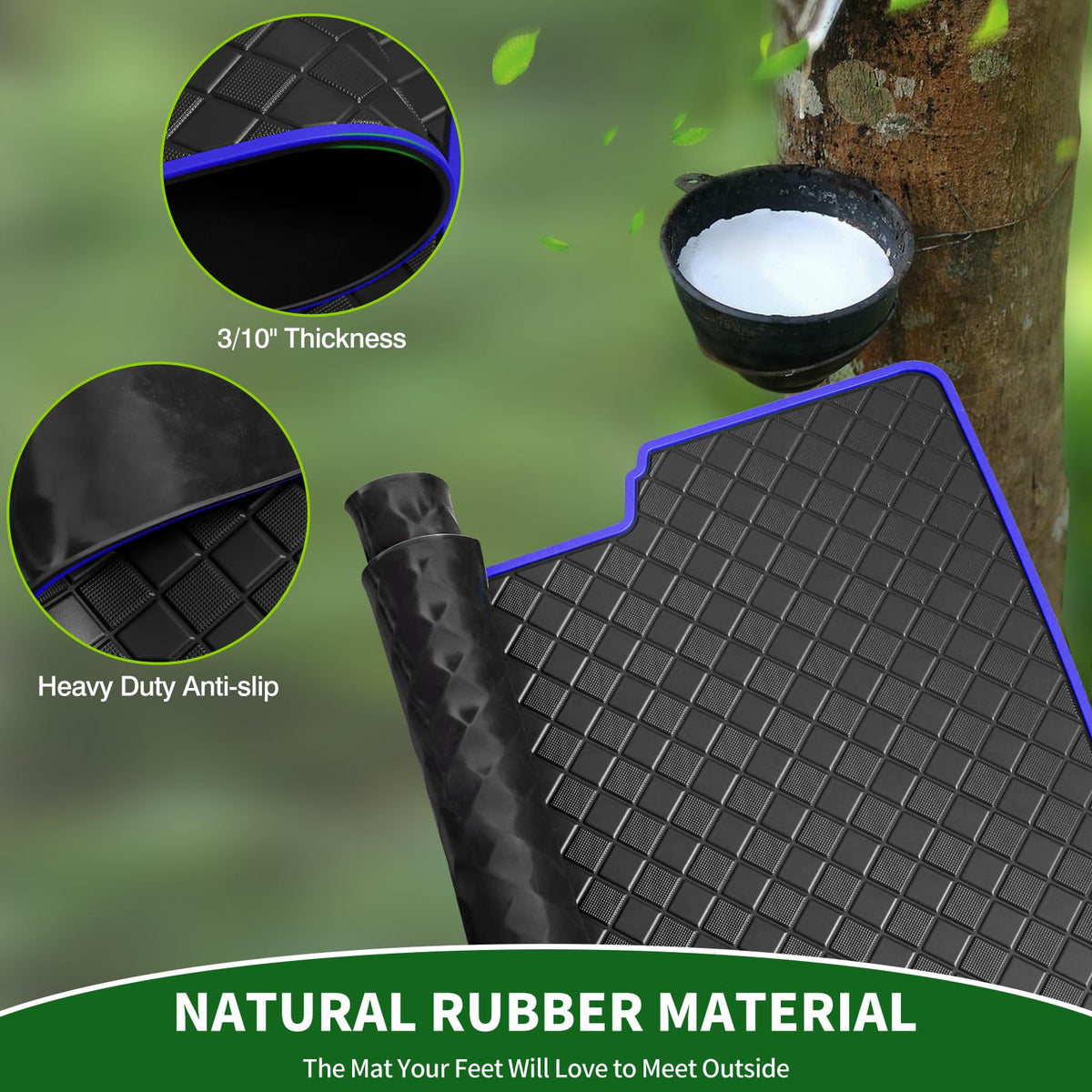 Cartalia anti-slip grid design enhances grip and driving stability.