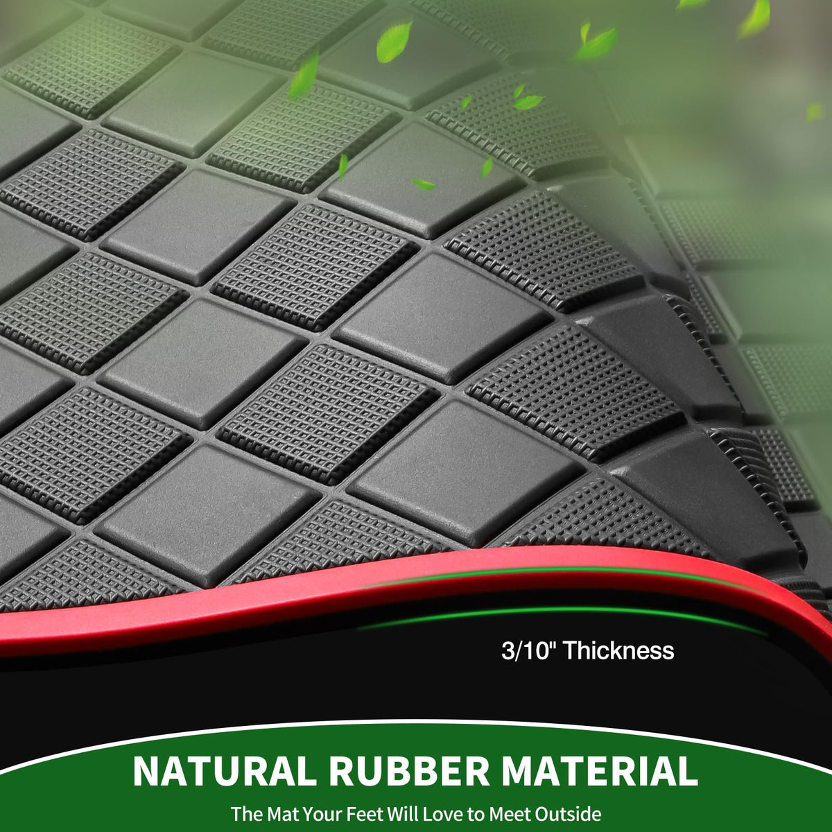 Cartalia anti-slip grid texture improves grip during drives.