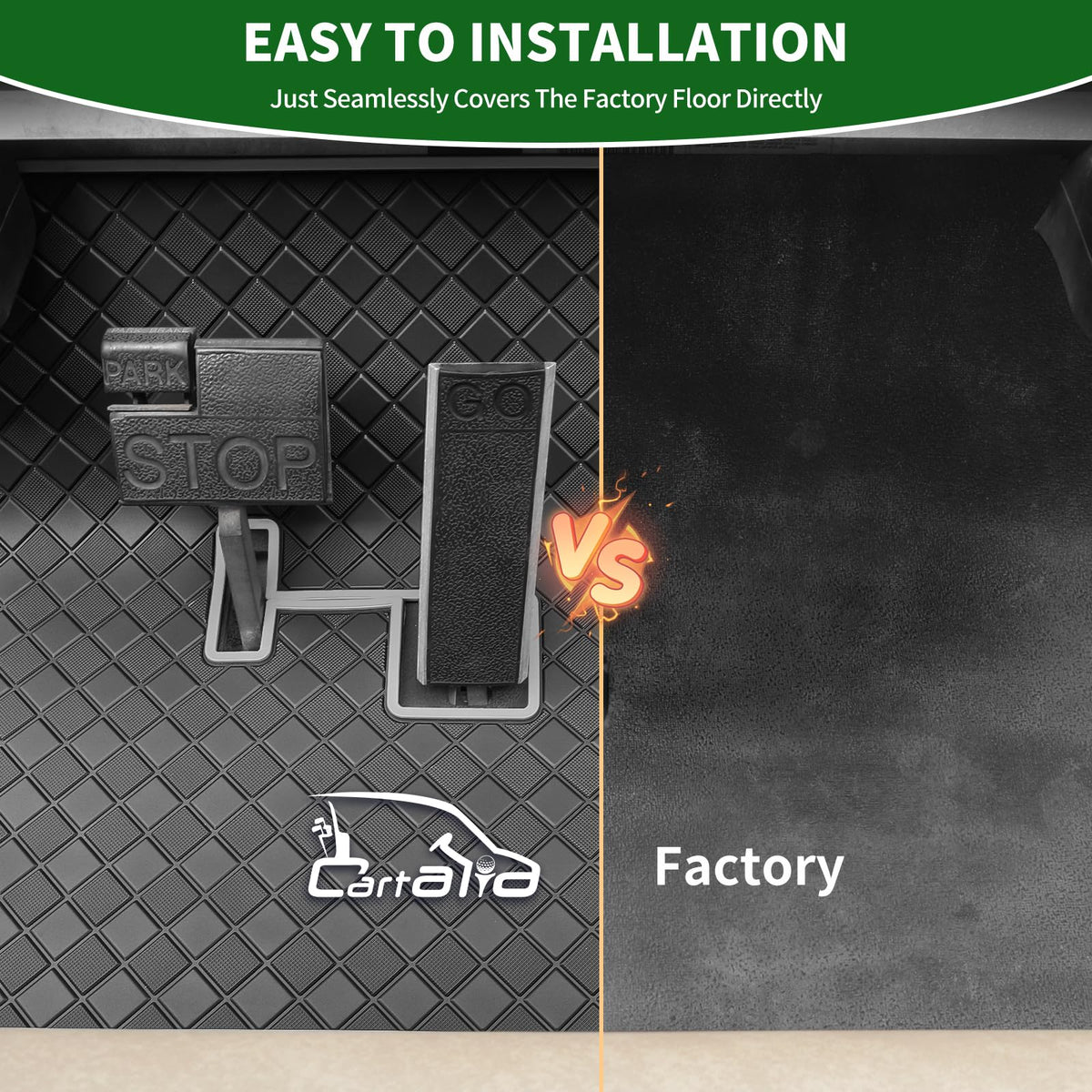 Cartalia anti-slip grid texture reduces movement for safer driving