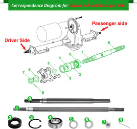Cartalia axle shaft packaging image ready-to-install replacement