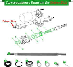 Cartalia bearing seal kit package with seals and bearings for easy replacement