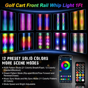 Cartalia Bluetooth app control for easy color and pattern selection on the go