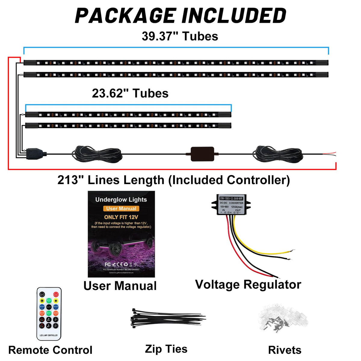 Cartalia complete kit includes brackets screws and zip ties