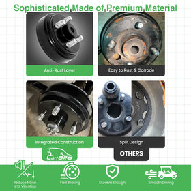 Cartalia EZGO ST Express shuttle brake drum supports reliable daily braking
