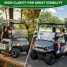 Cartalia clear view improves driver confidence during sunny and cloudy rides.