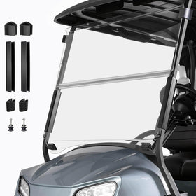 Cartalia Clear Windshield fits Club Car Precedent with precise 37.4W×32.7H dimensions and protection