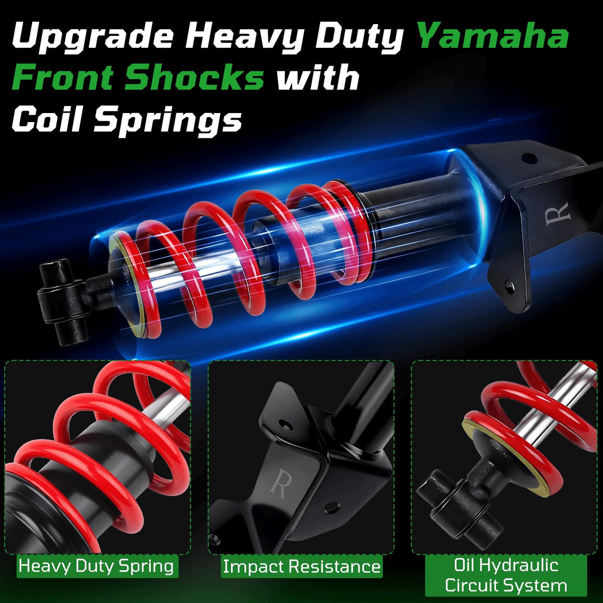 Cartalia compatible front shocks for 2003–2016 Yamaha Drive models.