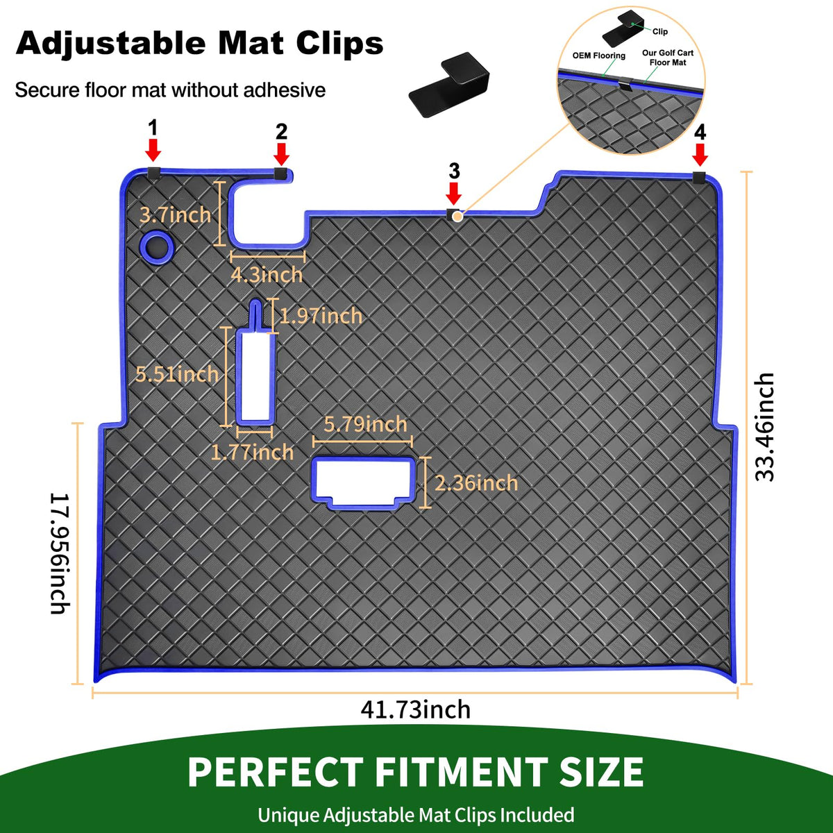 Cartalia cross-drainage channel helps quick cleaning and water runoff.