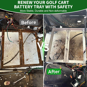 Cartalia durable aluminum construction resists rust for golf cart reliability