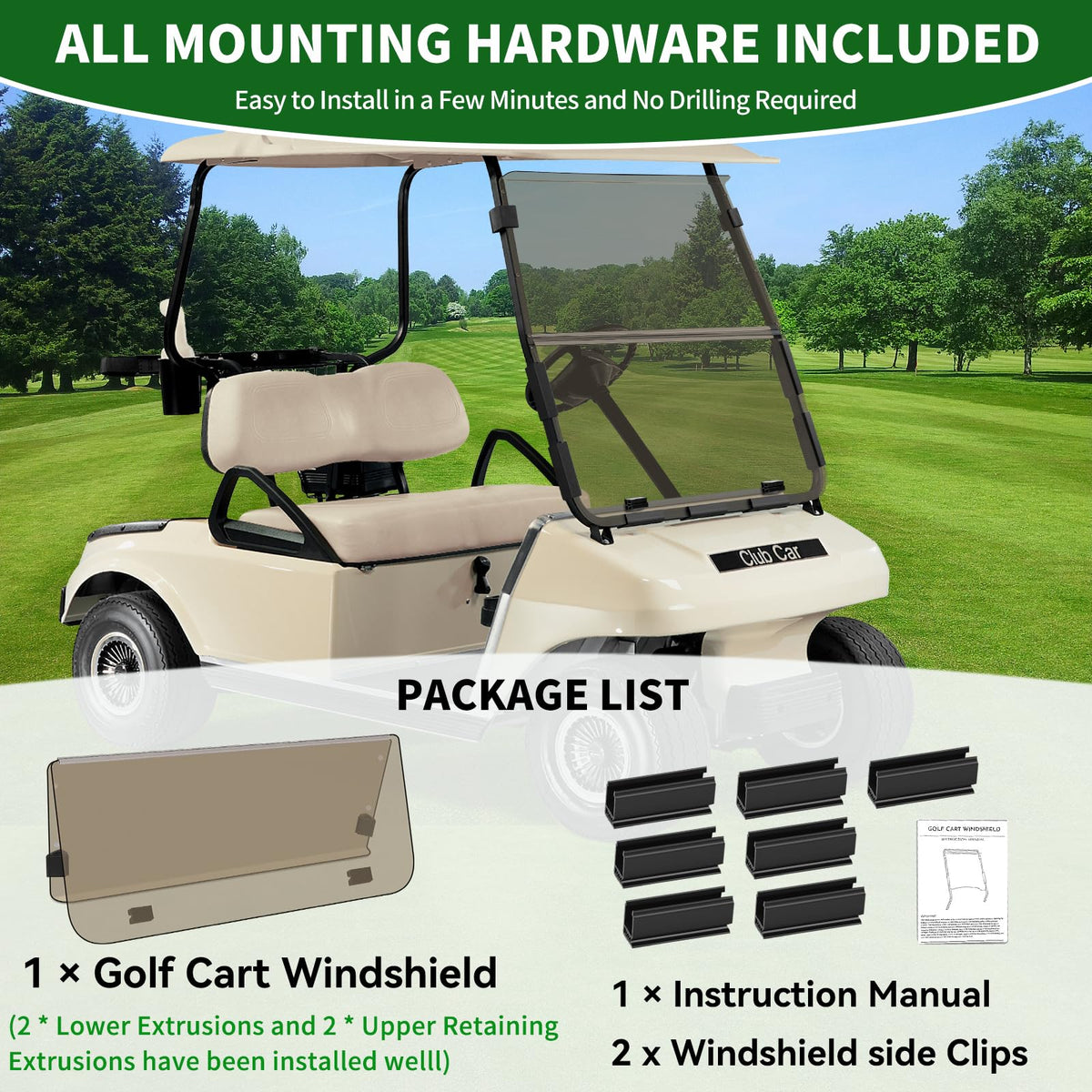 Cartalia windshield providing durable glare protection for outdoor rides.