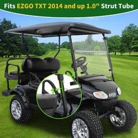 Cartalia EZGO TXT bottom bumper clips keep windshield secure on rough roads