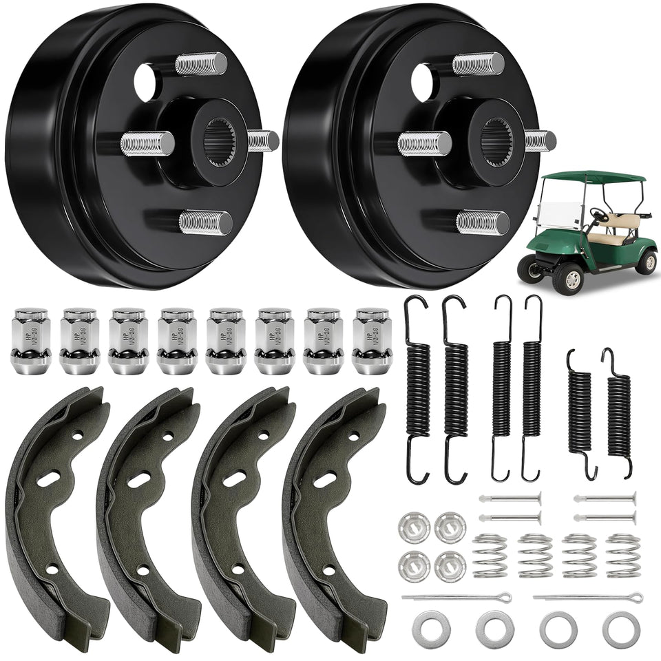 Cartalia EZGO TXT brake drum kit front view with precise 24-tooth spline